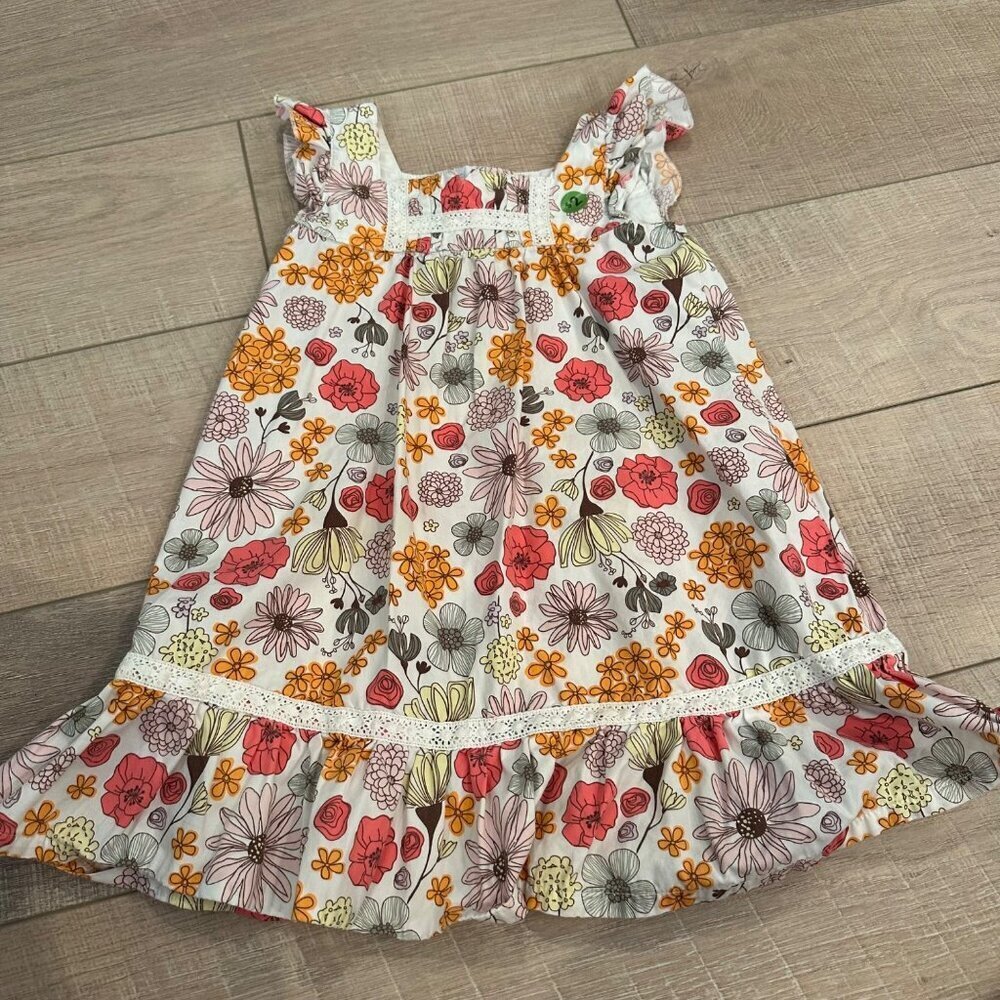 GIRLS FLORAL DRESS SIZE 4T